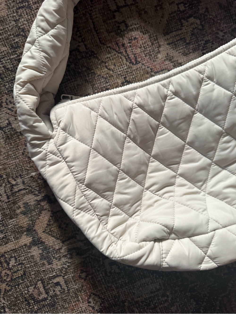 VERA BRADLEY Tifton Featherweight Quilted Shoulder Bag Pumice Stone
